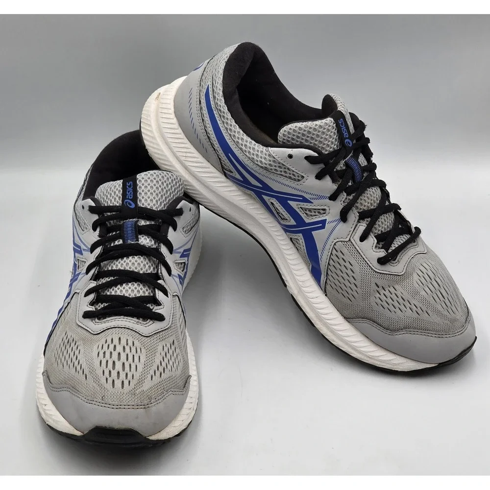 ASICS GEL-Contend 7 Mens Size 12 Piedmont Grey Blue Running Walking Shoes